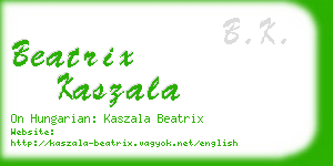 beatrix kaszala business card